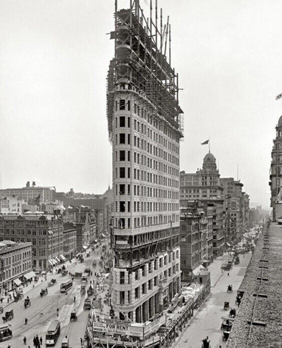 Флэтайрон-билдинг, Нью-Йорк, 1902 год
