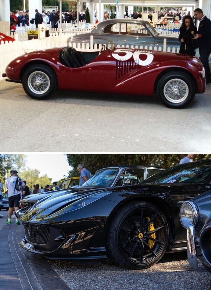 1. Ferrari 125s (1947) и Ferrari 812 GTS (2022)
