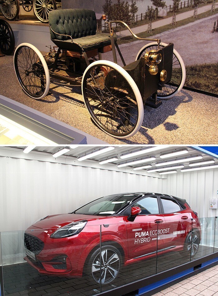 18. Ford Quadricycle (1896) и Ford Puma (2019)