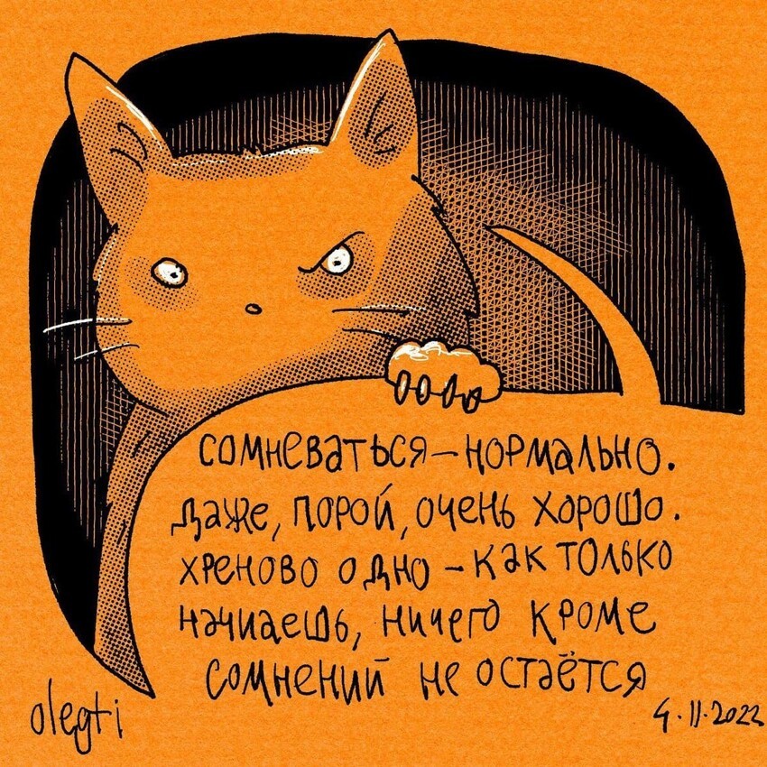 18 комиксов про умного котика, который понял эту жизнь