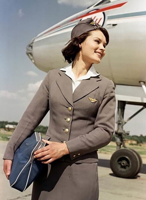 Милая стюардесса «Аэрофлота», 1964 год