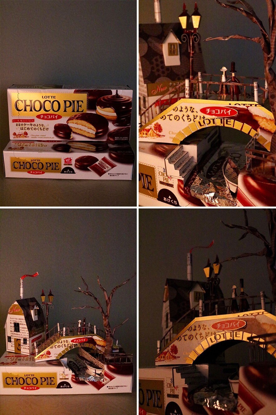 Художник упаковки. Что можно сделать из обычной коробки из под Choco pie.