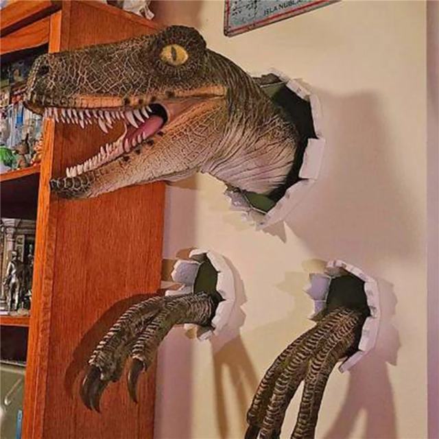 Крепление на стену в виде динозавра 