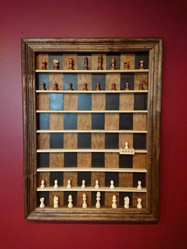 Вертикальная шахматная доска 