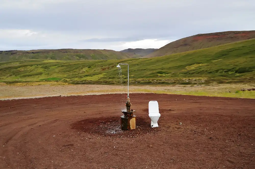 Krafla toilet, Исландия, Нордюрланд-Эйстра