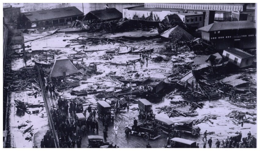 В 1814 году несколько районов Лондона подверглись наводнению ... тоннами пива