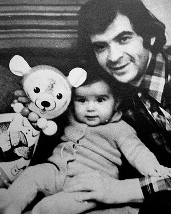 Илья Олейников с сыном Денисом, 1970-е годы