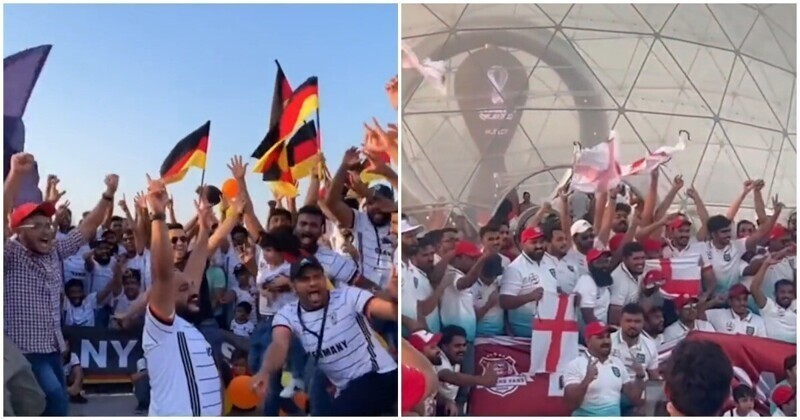 Пользователей сети удивили странные фанаты на ЧМ-2022 в Катаре
