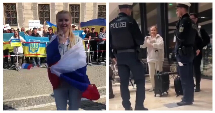 Россиянку, станцевавшую «Калинку» во время митинга украинских беженцев, выслали из Германии