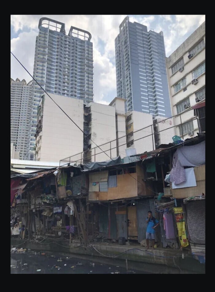 16. Три социально-экономических класса на Филиппинах на  одном снимке