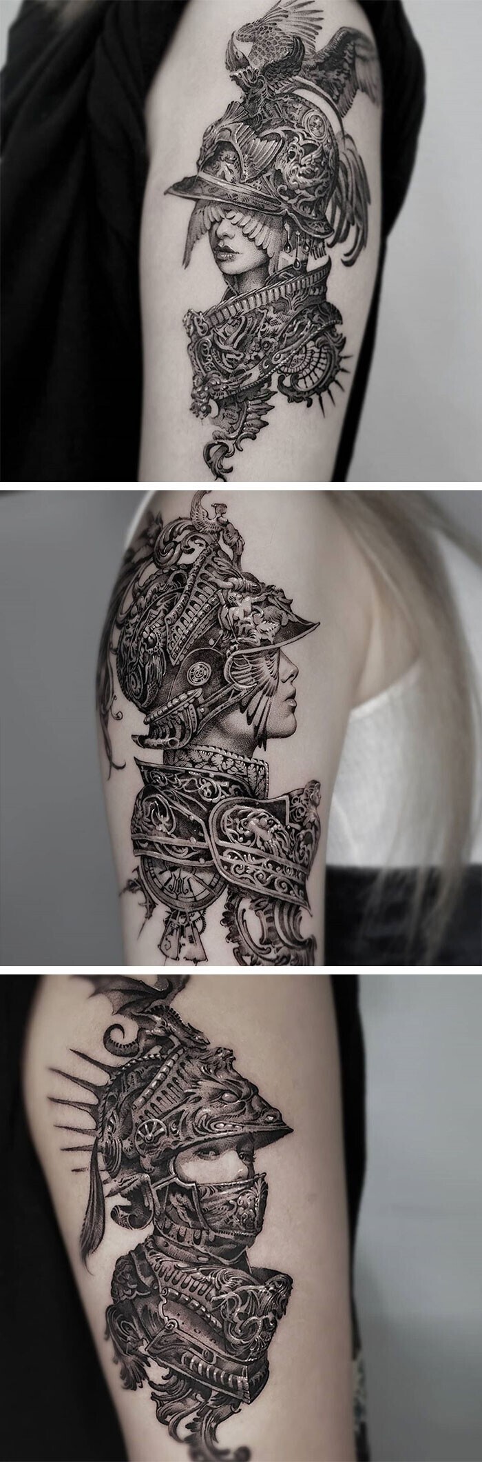 13. Рыцарские татуировки © Tattooist Hwi