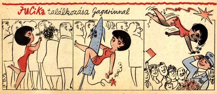 Ретро-комиксы о неунывающей девушке, к которой ревновала своего мужа жена художника