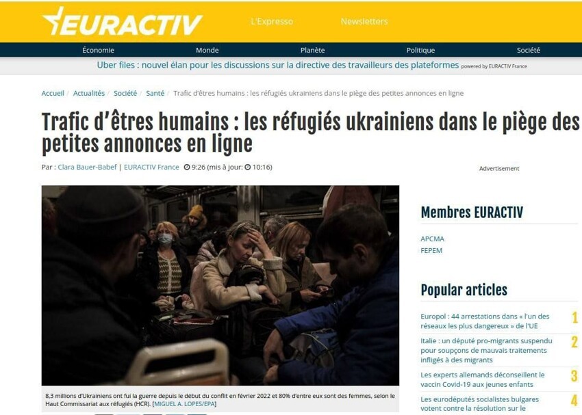 Европарламент бьет тревогу об исчезновении беженцев с Украины