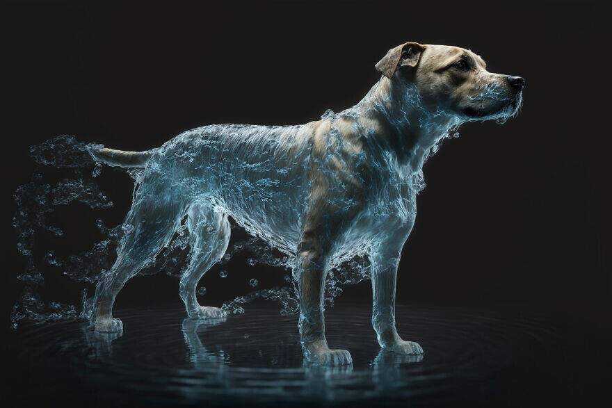 Парень создаёт странные рисунки с собаками, используя ИИ