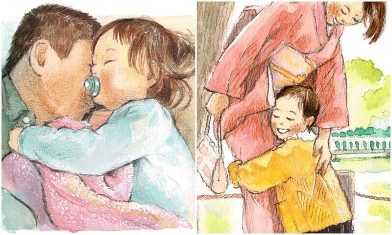 Рисунки японского художника, которые вызывают тёплые чувства