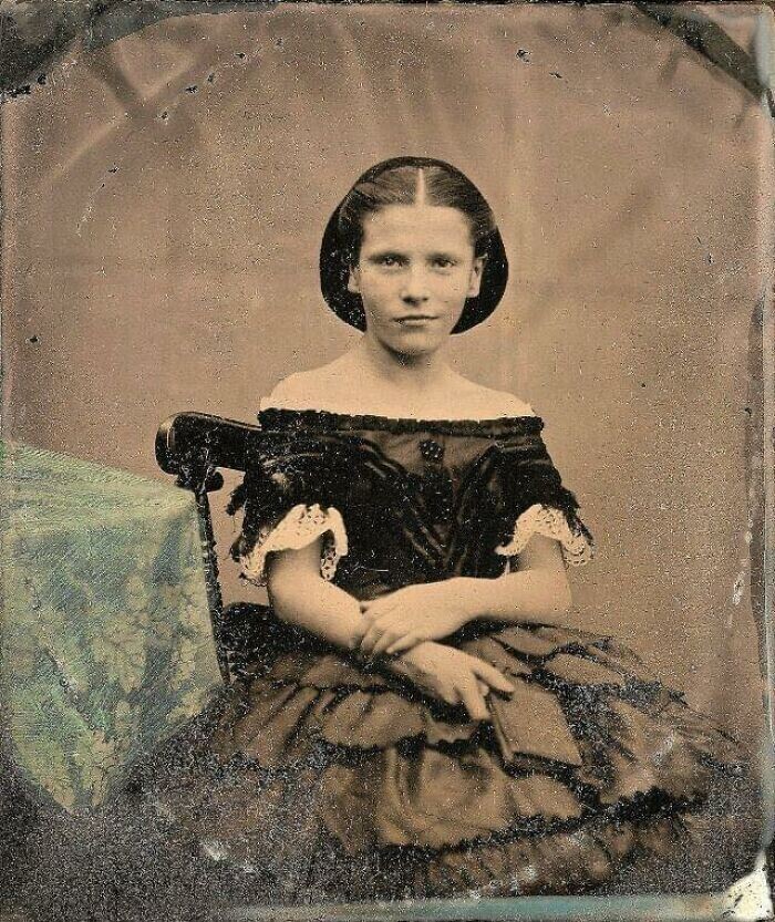 24. Девушка-подросток 1850-х годов