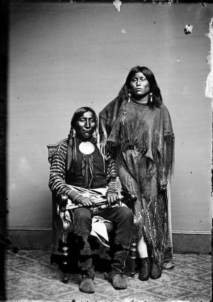 11. Одинокий Волк и Этла, кайова-апачи, 1860 г.