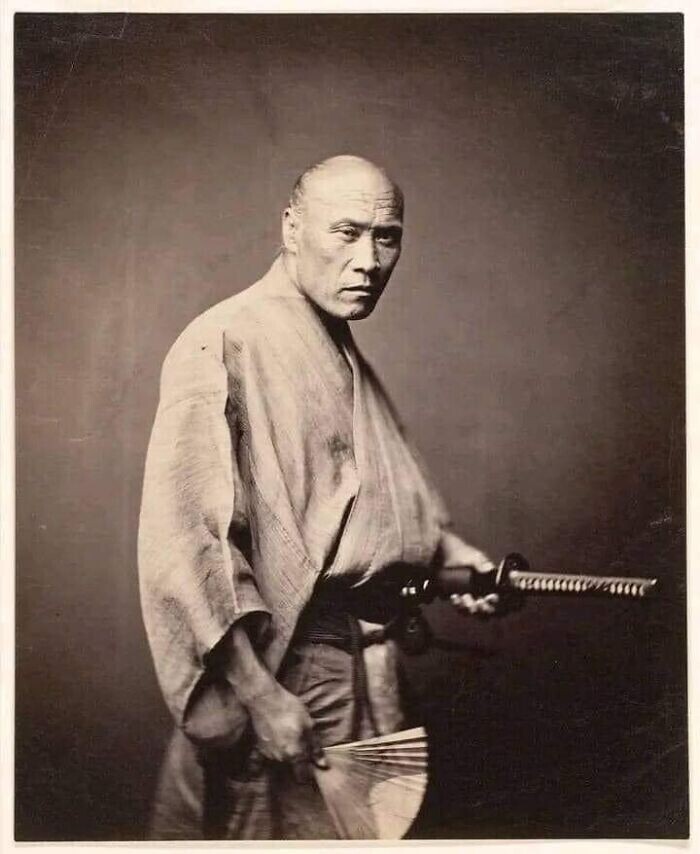 30. Настоящий японский самурай, 1866 г.