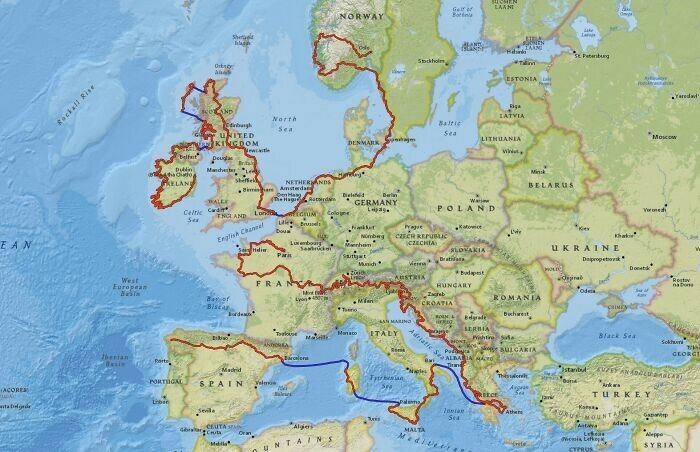 10. "Я проехал 19 114 километров через Европу на велосипеде"
