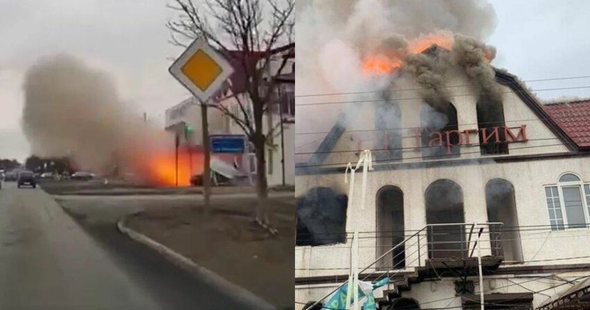 Момент взрыва в ТЦ Назрани попал на видео