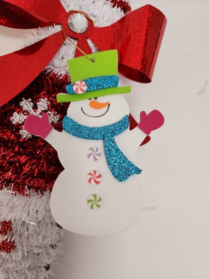 20. "Очаровательный снеговик, которого дочка сделала в третьем классе"