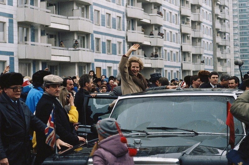 Премьер-Министр Великобритании Маргарет Тэтчер в Крылатском, Москва, 1988 год