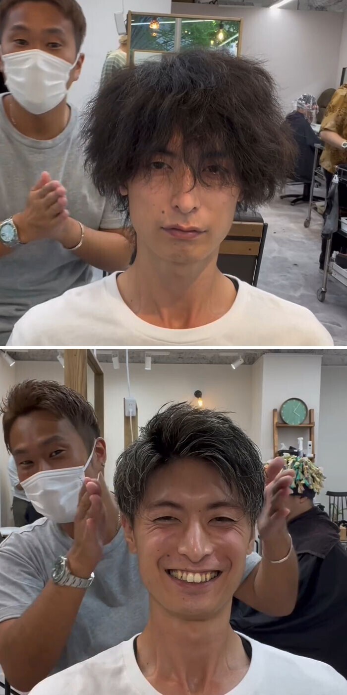 Японский парикмахер дарит клиентам новую жизнь