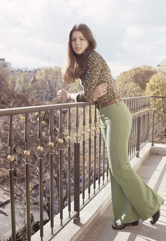 Декабрь 1972 года. Париж. Каролина де Монако. Фото Jean-Claude Deutsch.