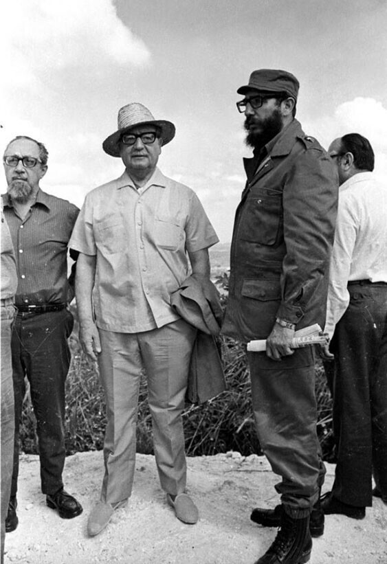 Декабрь 1972 года. Сальвадор Альенде и Фидель Кастро, в Валье-де-Куба.