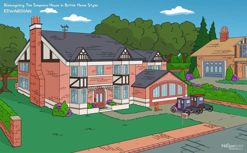 Как бы выглядел дом Симпсонов в 8 разных эпохах