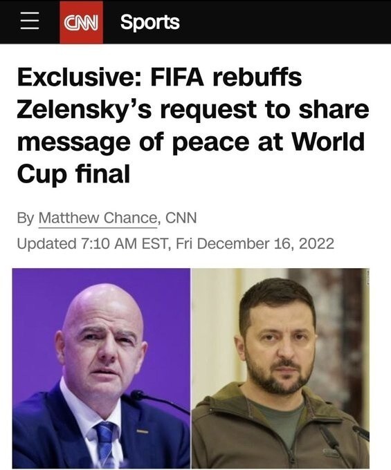 Русских на ЧМ всё равно нет, а больше Зелёнкин и нахер никому не нужен - подумали в ФИФА - и отказались вставлять его 3.14сдёшь перед финальным матчем