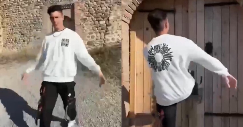 Видеоблогер из Казани выбил ногой дверь исторической крепости в Грузии и попал в поле зрения полиции