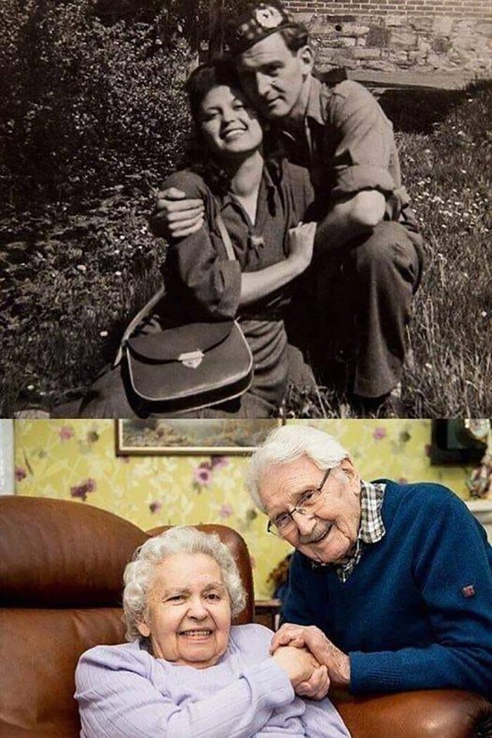 2. Эдит Штайнер, еврейка, пережившая Холокост, и Джон Маккей, шотландский солдат, который ее спас. В этом году они отметили 71-ю годовщину свадьбы
