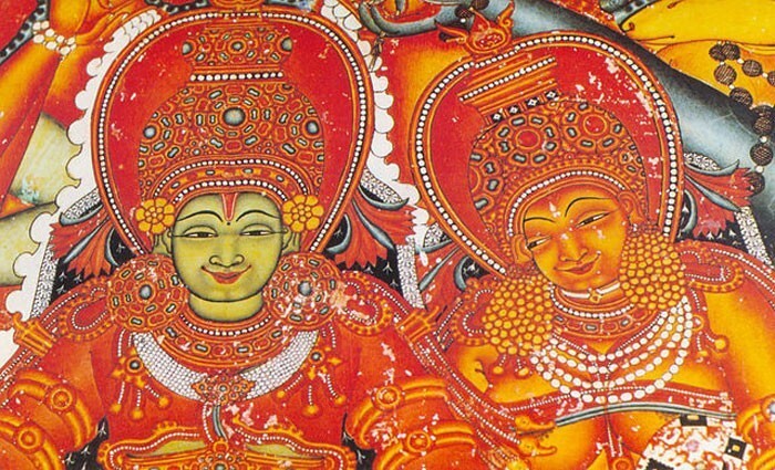 16. 3500-летние фрески в Керале выполнены из натуральных красок и растительных красителей и сохранились до сих пор