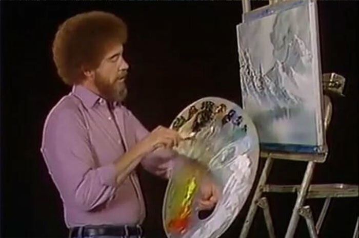 1. Боб Росс однажды помог зрителю-дальтонику, посвятив весь эпизод рисованию серым цветом