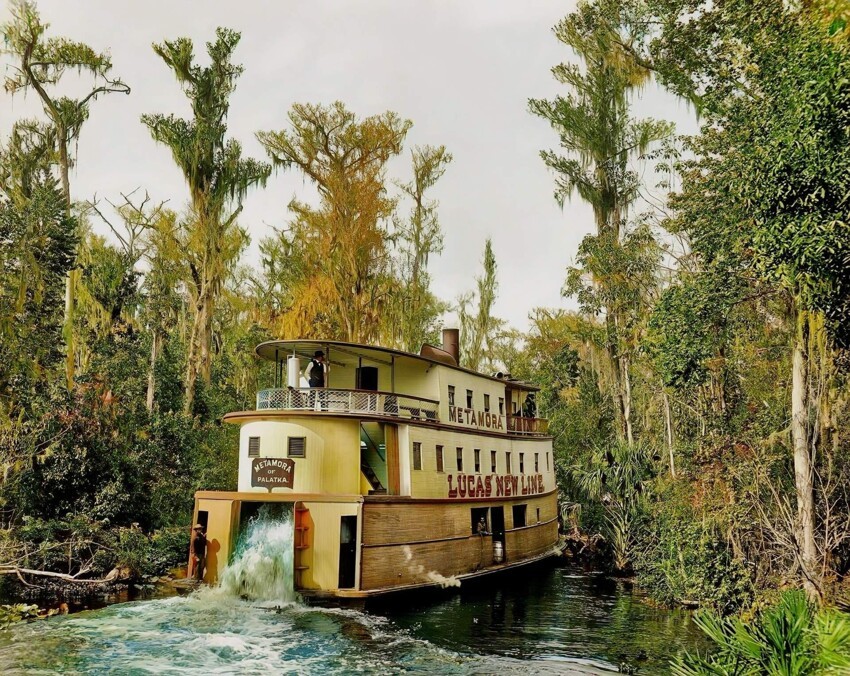 Флорида, 1902 год. Пароход на реке Оклаваха.