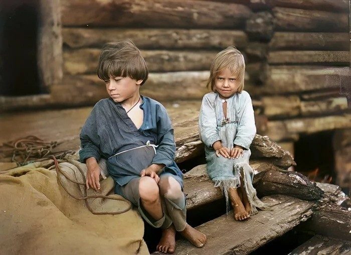 Крестьянские дети, 1894 год.
