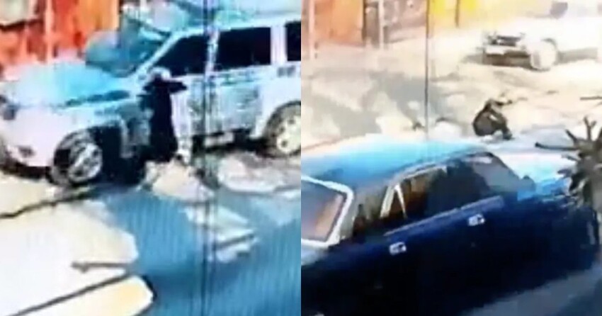 В Ингушетии полицейский направил авто в стену дома ради спасения ребенка