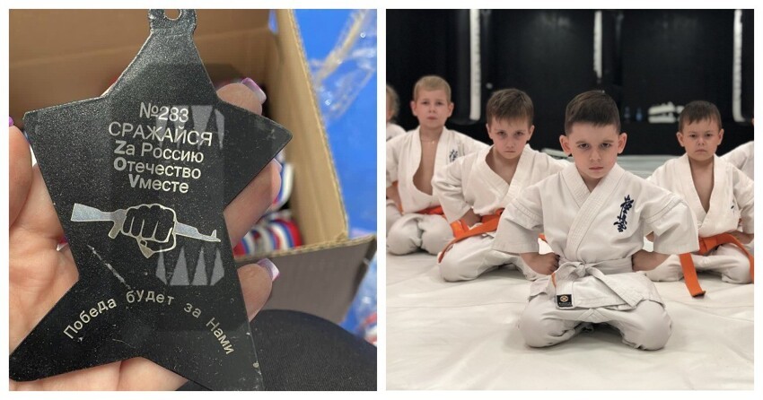 «Чтобы сформировать правильные ориентиры»: участникам детского турнира по карате вручили медали из осколков снарядов HIMARS
