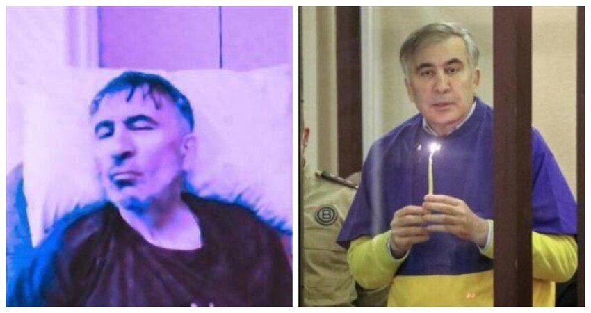 Ест, курит, хулиганит с медсестрами. Пенитенциарная служба Грузии опубликовала ролик с Саакашвили из тюремной больницы