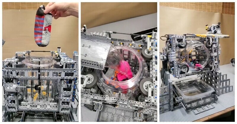 Cтиральная машина из конструктора LEGO