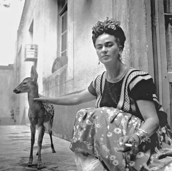 Фрида Кало и ее питомец олень