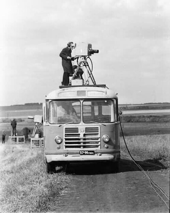 Передвижная телевизионная станция на базе автобуса ЗИЛ-158. 1960 год, Кемеровская область