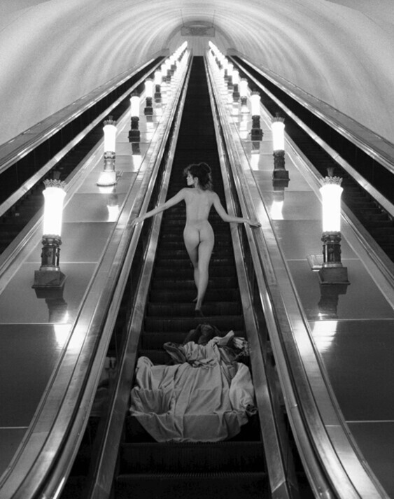 Московский метрополитен, 1989 год. Фотограф Патрик Личфилд