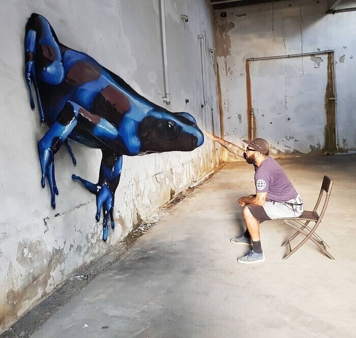 Португалец рисует реалистичные 3D-граффити по всему миру