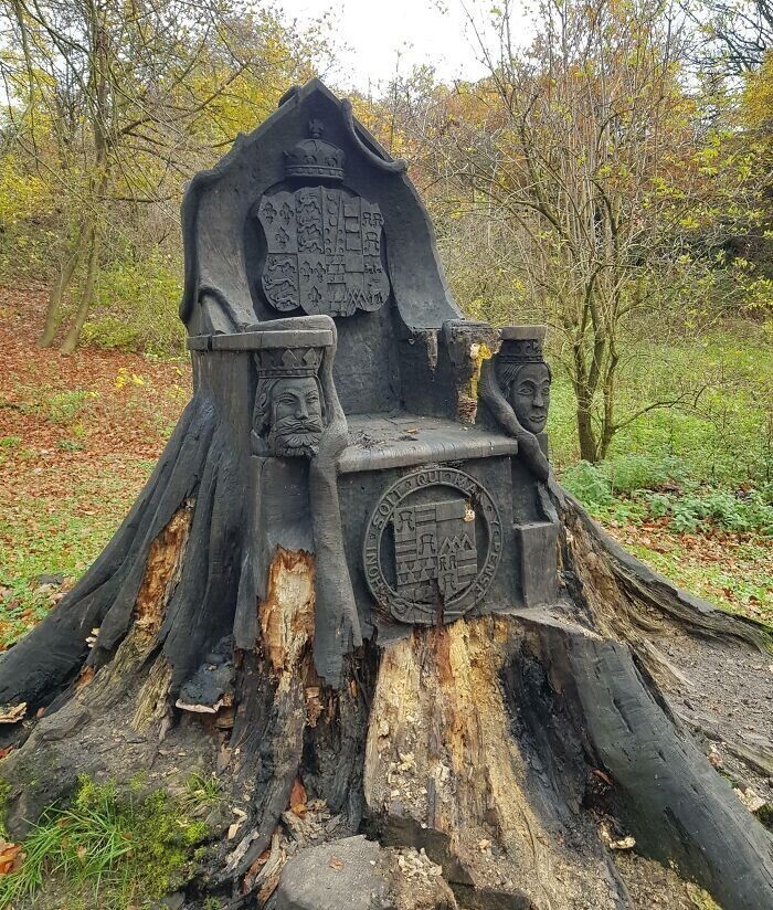 13. Деревянный трон в английском лесу