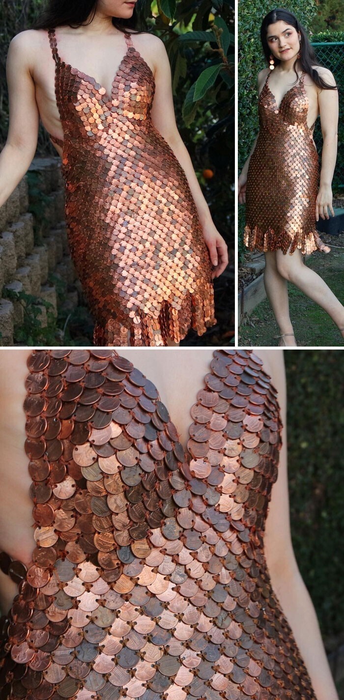 Платье из 2 тысяч монеток