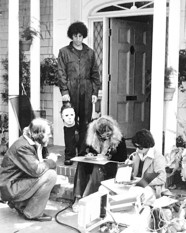На съемочной площадке "Хэллоуина", 1978 год