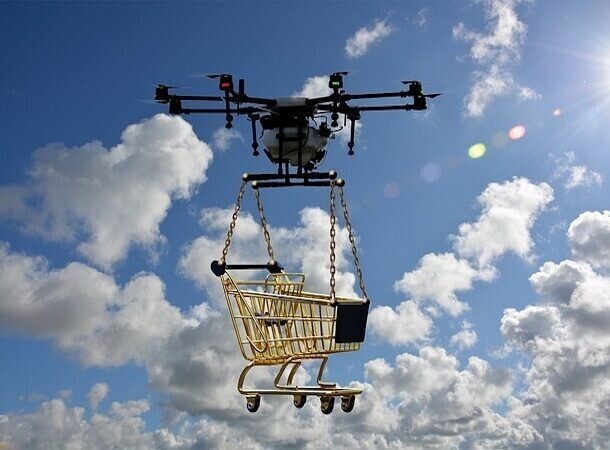 Электронная коммерция с использованием доставки дронами