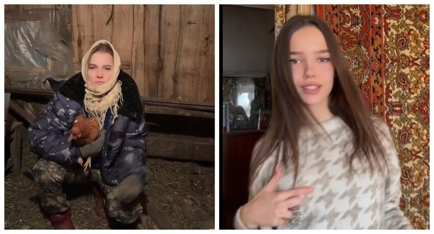 Россиянки на фоне деревенских ферм и хрущевок наснимали видеопародий на клип Инстасамки "За деньги, да"